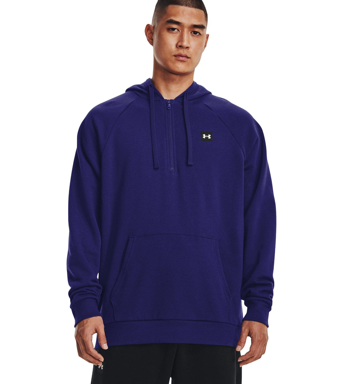 Under Armour Mens Rival Fleece Half Zip Hoodie - Ultra-Soft Cotton Blend