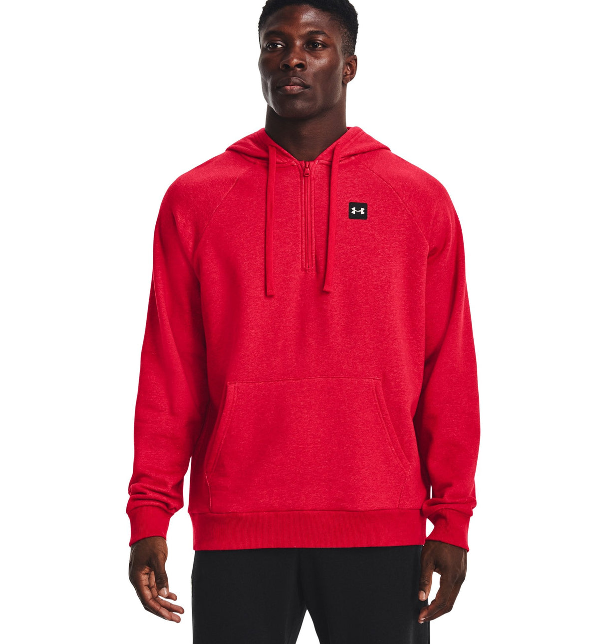 Under Armour Mens Rival Fleece Half Zip Hoodie - Ultra-Soft Cotton Blend