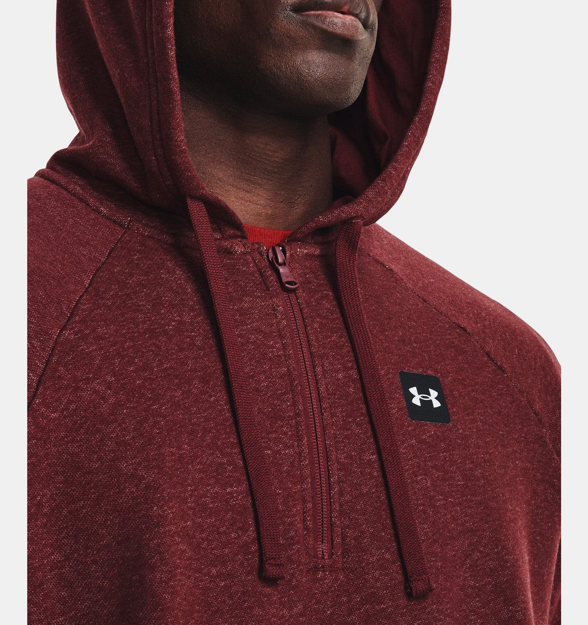 Under Armour Mens Rival Fleece Half Zip Hoodie - Ultra-Soft Cotton Blend