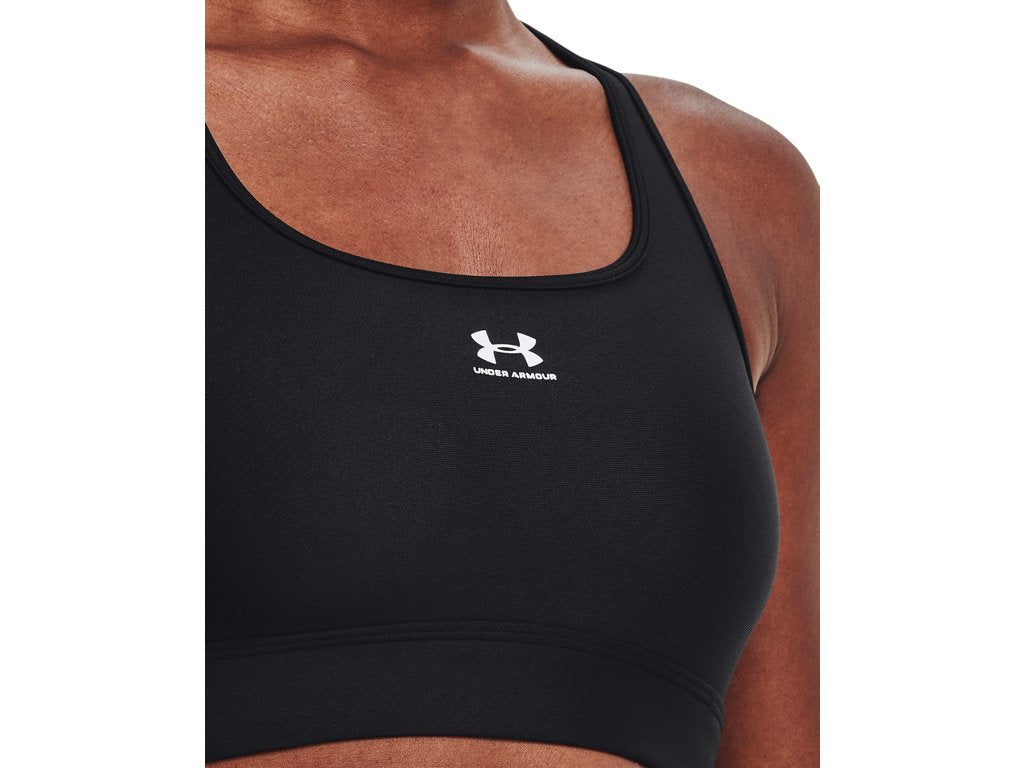 Under Armour Women HeatGear Mid Padless Sports Bra - Superior Comfort and Support