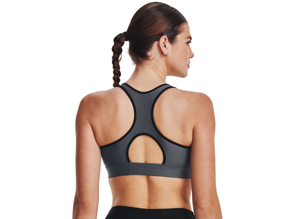 Under Armour Women HeatGear Mid Padless Sports Bra - Superior Comfort and Support