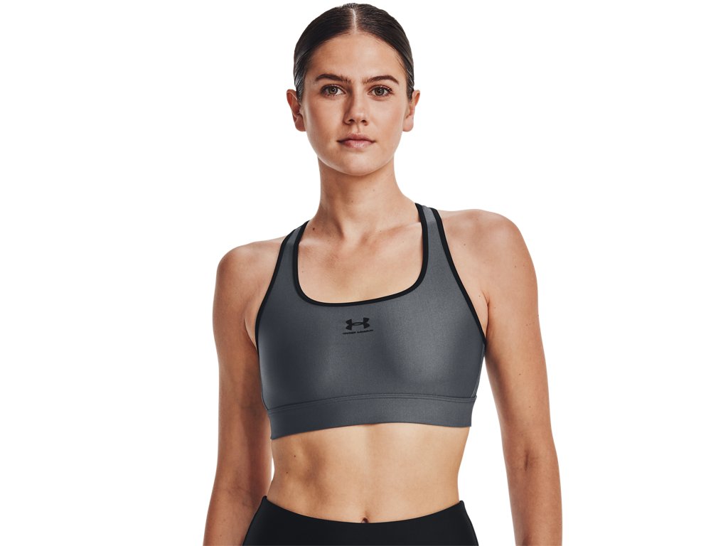 Under Armour Women HeatGear Mid Padless Sports Bra - Superior Comfort and Support