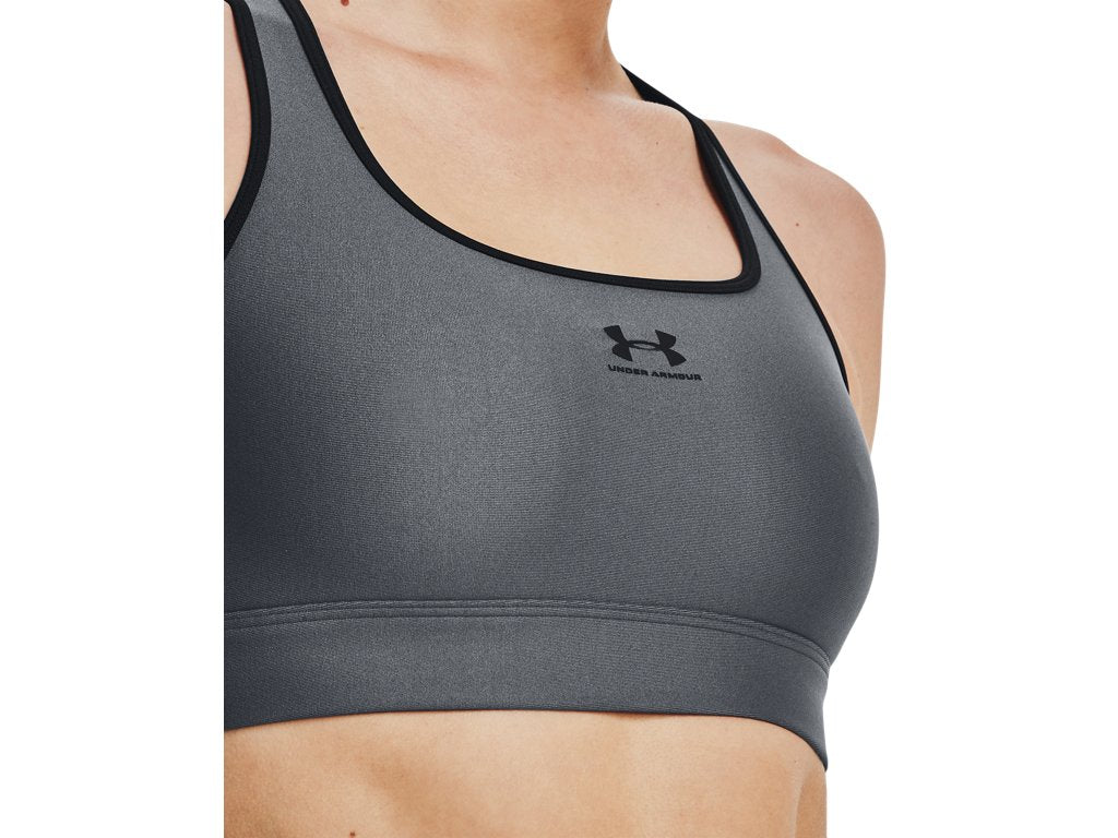 Under Armour Women HeatGear Mid Padless Sports Bra - Superior Comfort and Support