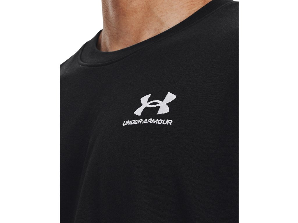 Under Armour Mens UA Logo Embroidered Heavyweight Short Sleeve T-Shirt - Soft Cotton Blend