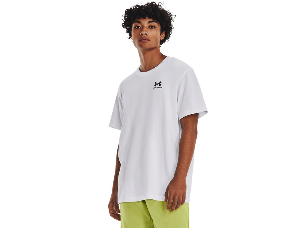 Under Armour Mens UA Logo Embroidered Heavyweight Short Sleeve T-Shirt - Soft Cotton Blend