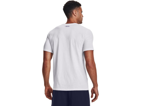 Under Armour Mens Wordmark Baseball Short Sleeve T-Shirt - Quick-Drying Cotton Blend