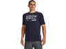 Under Armour Mens Wordmark Baseball Short Sleeve T-Shirt - Quick-Drying Cotton Blend