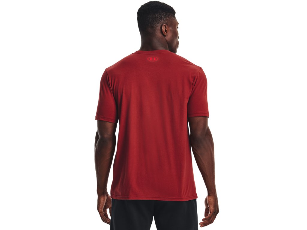 Under Armour Mens Wordmark Baseball Short Sleeve T-Shirt - Quick-Drying Cotton Blend