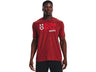 Under Armour Mens Wordmark Baseball Short Sleeve T-Shirt - Quick-Drying Cotton Blend
