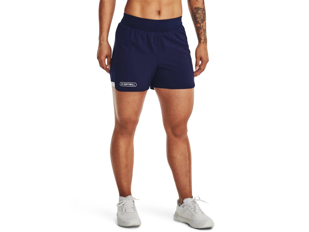 Under Armour Women's UA Softball 2-in-1 Shorts - Breathable with Built-in Compression Support