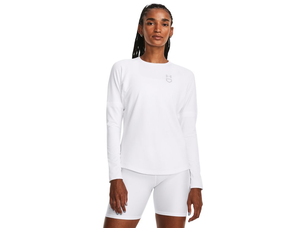Under Armour Womens Utility Waffle Crew Pullover - Customizable Sleeves