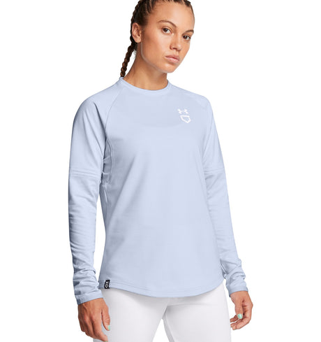Under Armour Womens Utility Waffle Crew Pullover - Customizable Sleeves