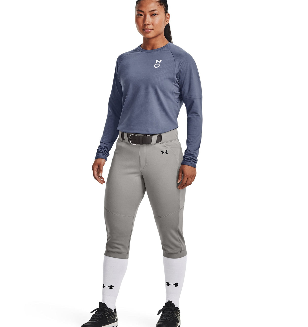 Under Armour Womens Utility Waffle Crew Pullover - Customizable Sleeves