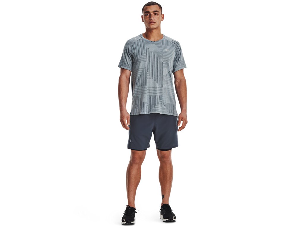 Under Armour Mens UA Launch Elite 2-in-1 7'' Shorts - Built-in Iso-Chill Mesh Compression Shorts