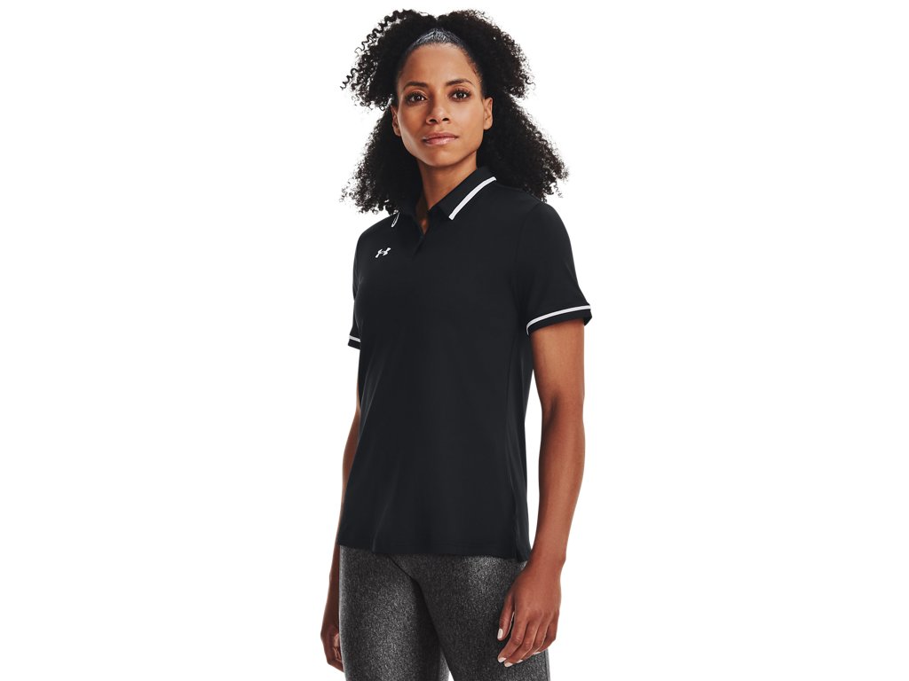 Under Armour Womens Team Tipped Polo - Breathable and Lightweight