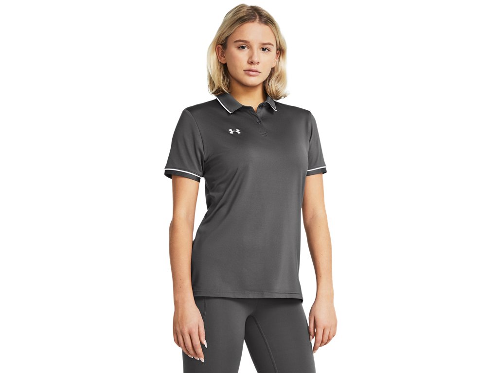 Under Armour Womens Team Tipped Polo - Breathable and Lightweight