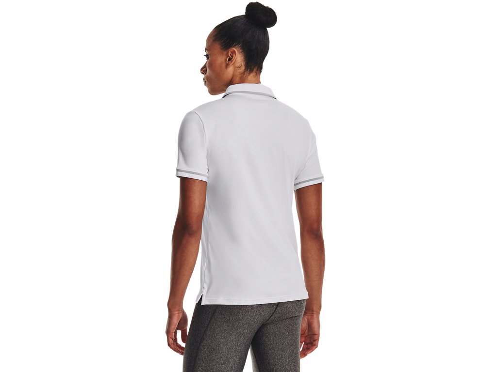 Under Armour Womens Team Tipped Polo - Breathable and Lightweight