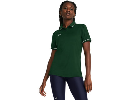 Under Armour Womens Team Tipped Polo - Breathable and Lightweight