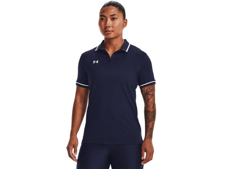 Under Armour Womens Team Tipped Polo - Breathable and Lightweight