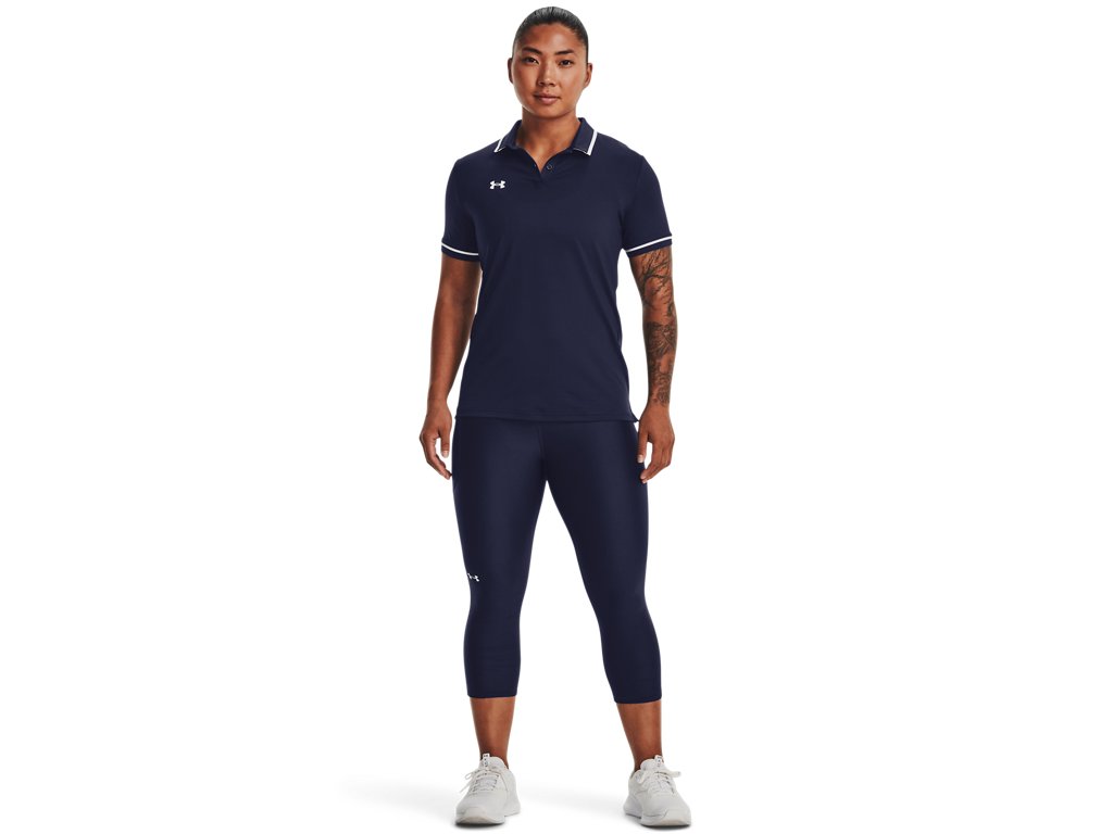 Under Armour Womens Team Tipped Polo - Breathable and Lightweight
