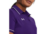 Under Armour Womens Team Tipped Polo - Breathable and Lightweight