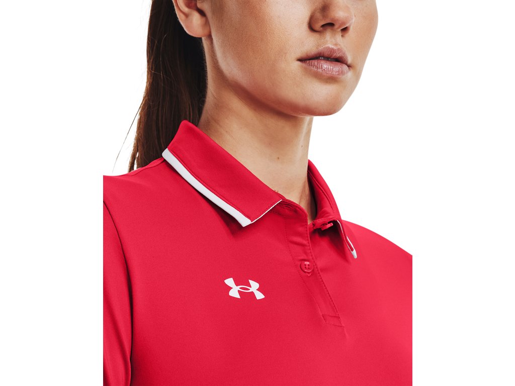 Under Armour Womens Team Tipped Polo - Breathable and Lightweight