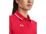Under Armour Womens Team Tipped Polo - Breathable and Lightweight