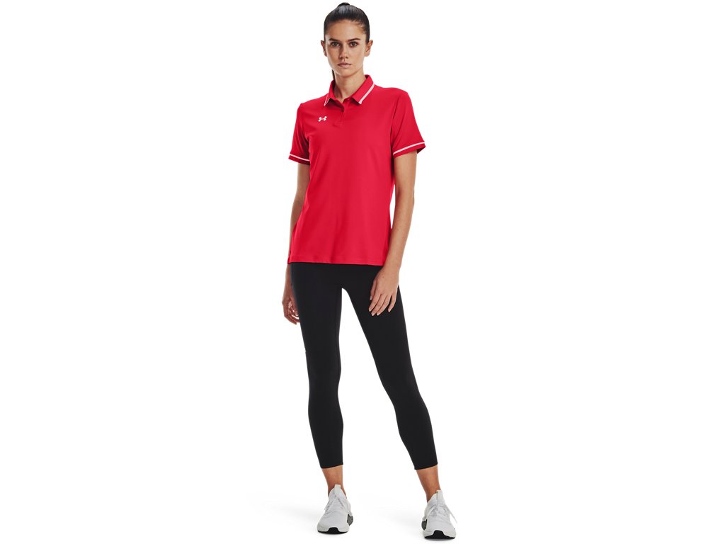 Under Armour Womens Team Tipped Polo - Breathable and Lightweight