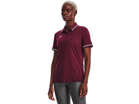 Under Armour Womens Team Tipped Polo - Breathable and Lightweight