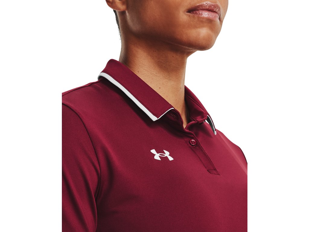 Under Armour Womens Team Tipped Polo - Breathable and Lightweight