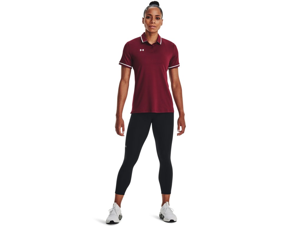 Under Armour Womens Team Tipped Polo - Breathable and Lightweight