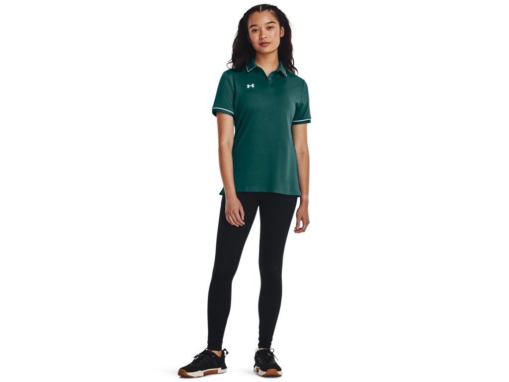 Under Armour Womens Team Tipped Polo - Breathable and Lightweight