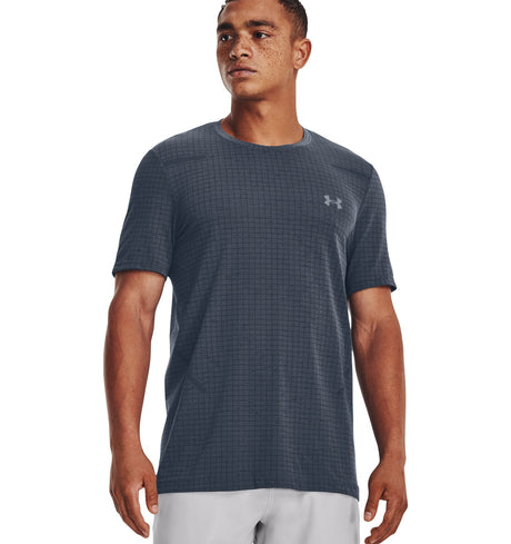 Under Armour Mens UA Seamless Grid Short Sleeve - Engineered Mesh Ventilation