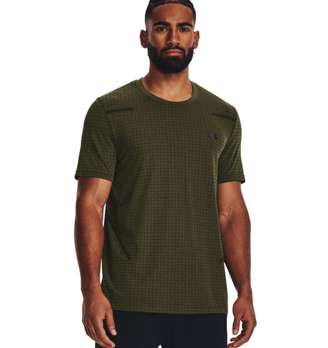 Under Armour Mens UA Seamless Grid Short Sleeve - Engineered Mesh Ventilation