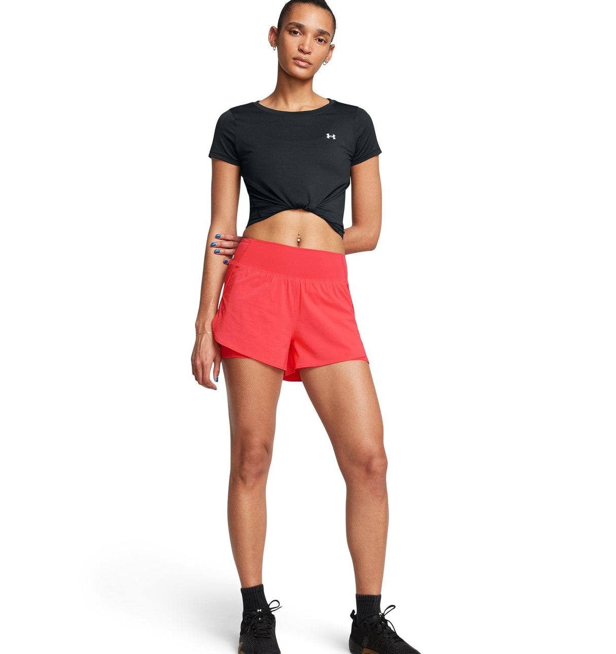 Under Armour Womens UA Vanish 2-in-1 Shorts - Water Repellent and Breathable