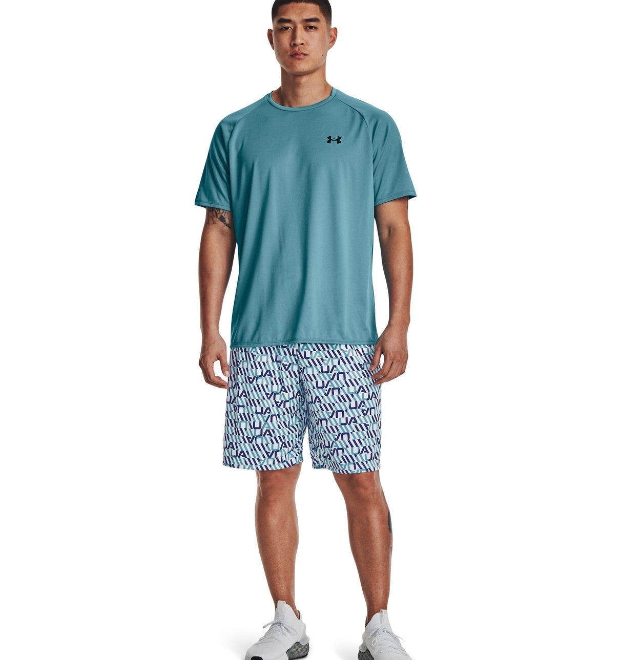 Under Armour Mens Tech Printed Shorts - Quick-Drying Apparel