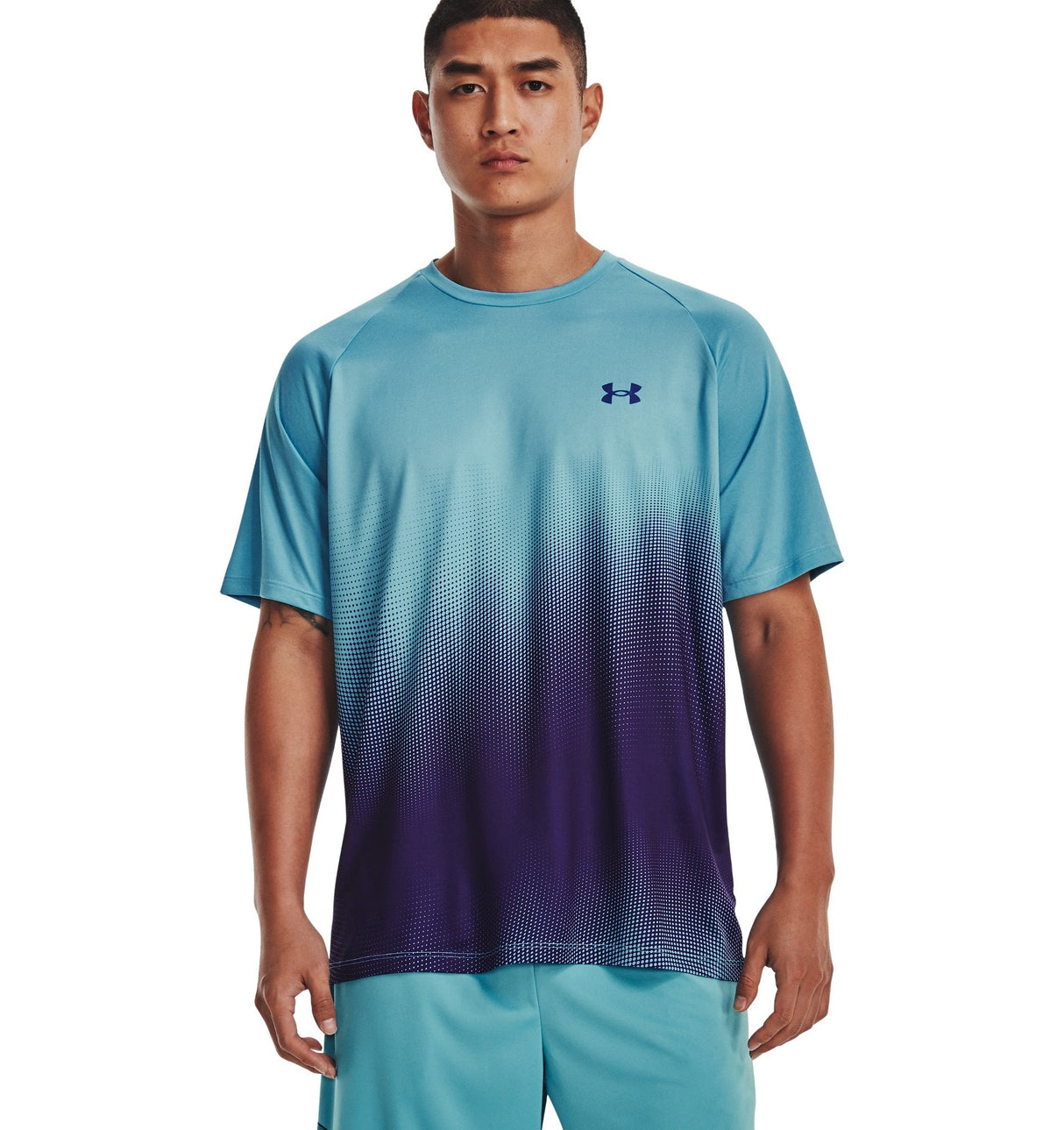 Under Armour Mens Tech Fade Short Sleeve Shirt - Quick-Drying and Ultra-Soft
