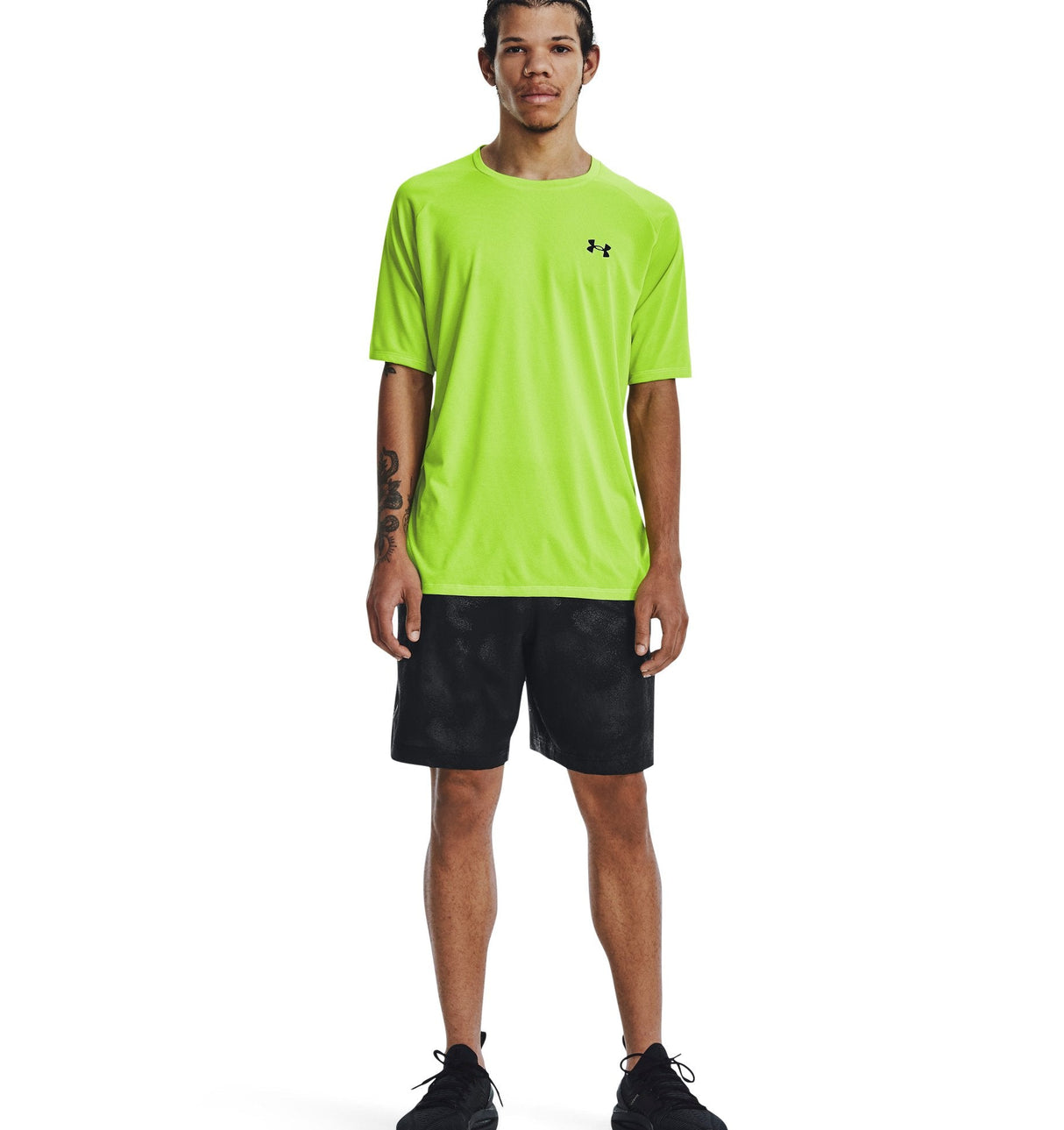 Under Armour Mens Tech Woven Emboss Shorts - Ultra Lightweight and Breathable
