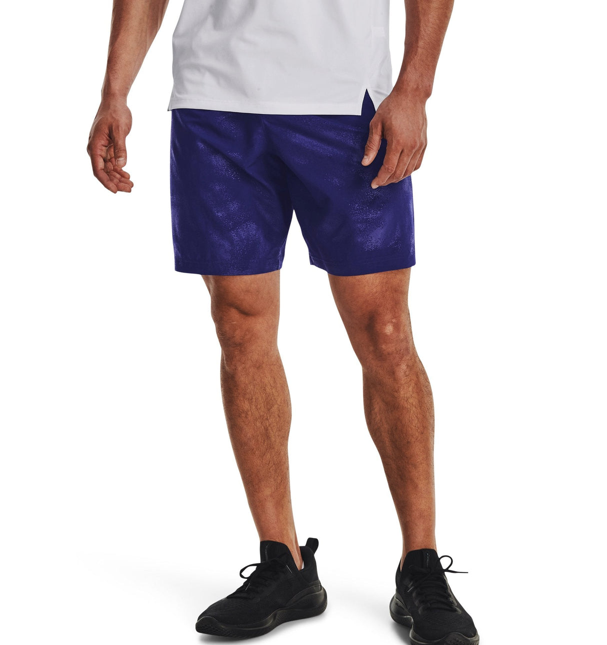 Under Armour Mens Tech Woven Emboss Shorts - Ultra Lightweight and Breathable