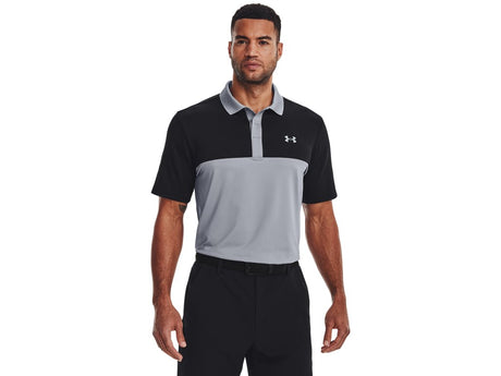 Under Armour Mens UA Performance 3.0 Colorblock Polo Apparel - Sweat Wicking