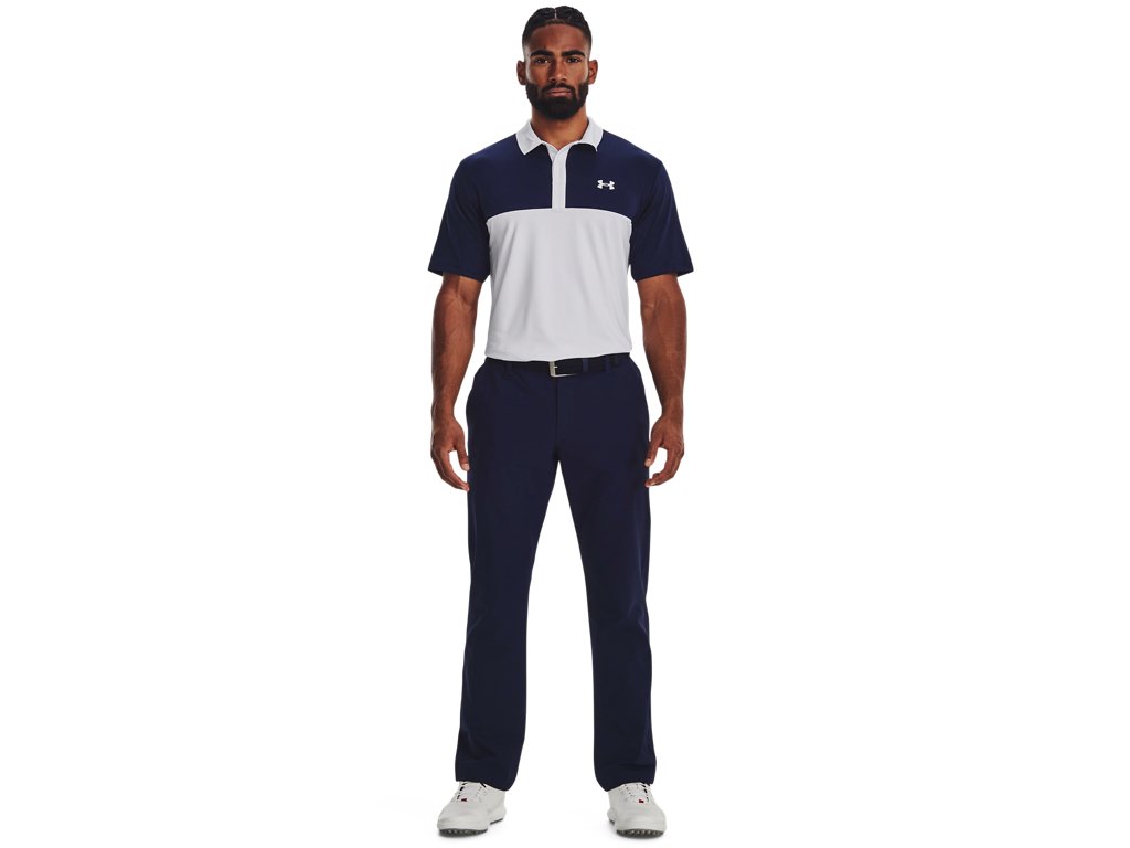 Under Armour Mens UA Performance 3.0 Colorblock Polo Apparel - Sweat Wicking