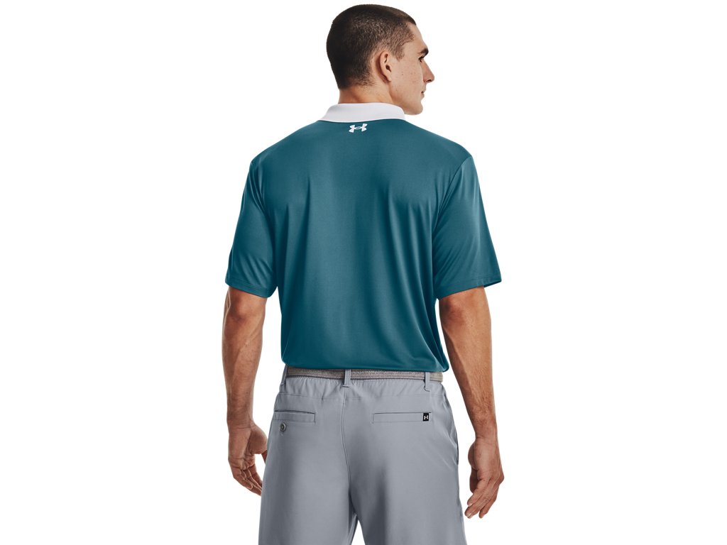 Under Armour Mens UA Performance 3.0 Colorblock Polo Apparel - Sweat Wicking