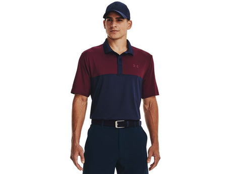 Under Armour Mens UA Performance 3.0 Colorblock Polo Apparel - Sweat Wicking