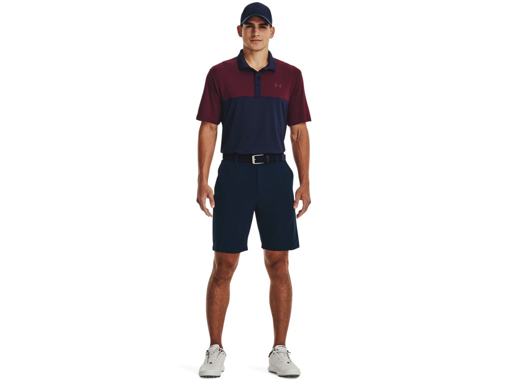 Under Armour Mens UA Performance 3.0 Colorblock Polo Apparel - Sweat Wicking