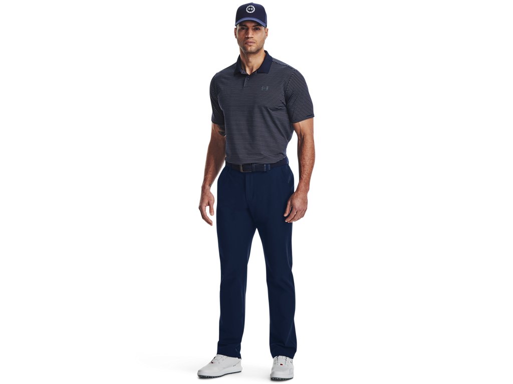 Under Armour Mens UA Matchplay Stripe Polo - Enhanced Breathability