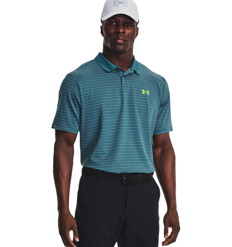 Under Armour Mens UA Matchplay Stripe Polo - Enhanced Breathability