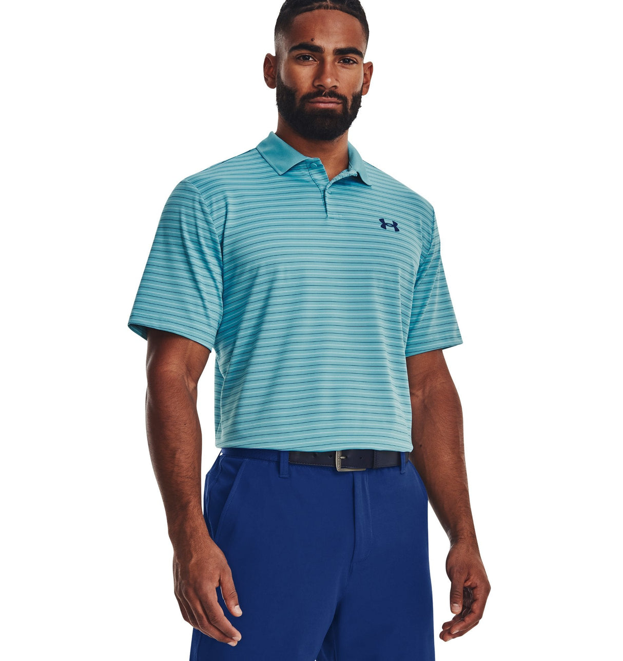 Under Armour Mens UA Matchplay Stripe Polo - Enhanced Breathability