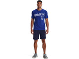 Under Armour Mens UA Baseball Script Short Sleeve T-Shirt - Quick-Drying Cotton Blend