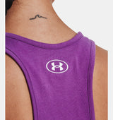 Under Armour Womens Softball Wordmark Bar Tank Top - Quick-Drying Cotton Blend