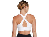Under Armour Womens Crossback Longline Sports Bra - Strategic Support and Breathability